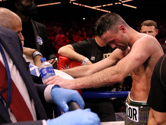 Josh Taylor suffers the first defeat of his professional career. Picture: Shabba Shafiq/SWTSCNC.