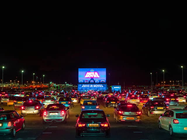 The drive-in events at Edinburgh Airport have been staged by the Edinburgh International Film Festival and Unique Events. Picture: Lloyd Smith