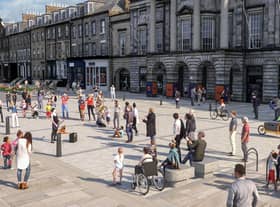 An artist's impression of the section of George Street featuring the Assembly Rooms under the plans