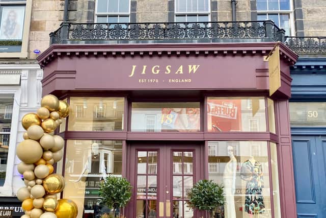 The new Jigsaw store is located on George Street, just across from where the fashion chain's previous Edinburgh shop used to be.