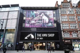 The HMV store on Oxford Street in London