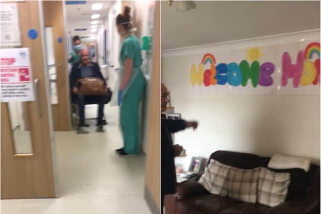 Video footage shows Duncan Mckinnon leaving the Western General Hospital in Edinburgh on Thursday.