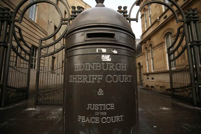 A view of the Edinburgh Sheriff Court. Picture: Jane Barlow/PA Wire