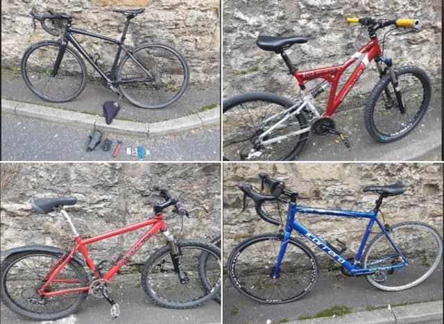 Police recovered several bikes in the area
