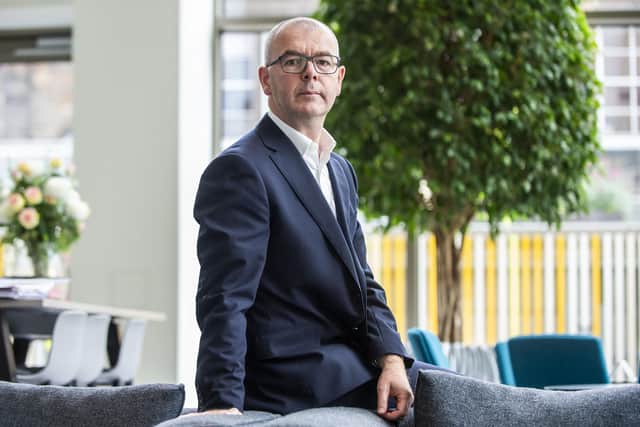 Smith has been with Eversheds Sutherland since 2021, following more than two decades with what became Pinsent Masons. Picture: Lisa Ferguson.




BUSINESS INTERVIEW - EUAN SMITH, SENIOR OFFICE PARTNER, EVERSHEDS SUTHERLAND