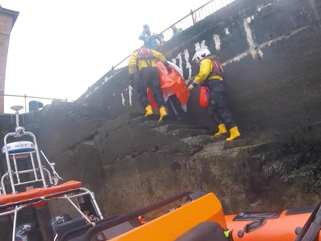 The lifeboat was at the scene within five minutes (Pic: Kinghorn RNLI)