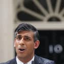 Prime Minister Rishi Sunak issues a statement outside 10 Downing Street, London, after calling a general election for July 4