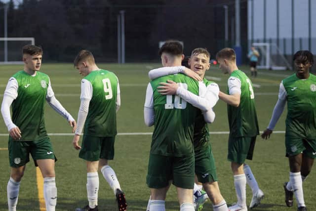 Hibs Under-18s have the league title in their sights. Picture: Maurice Dougan