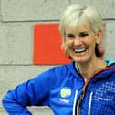 Judy Murray dropped in to observe Hibs' training on Friday.