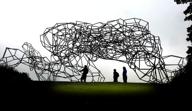 Antony Gormley's Firmament sculpture is one of the most popular works of art at Jupiter Artland.