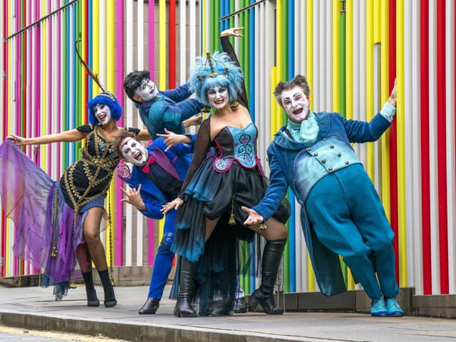 The cast of A Comedy of Operas get into character ahead of their Edinburgh Festival Fringe show at the Pleasance at EICC (Picture: Jane Barlow/PA)