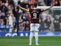 Hearts captain Lawrence Shankland is two goals short of 30 for the season.