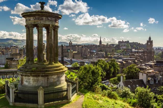 The view from Calton Hill on a sunny day. Pic: Shaiith-Shutterstock
