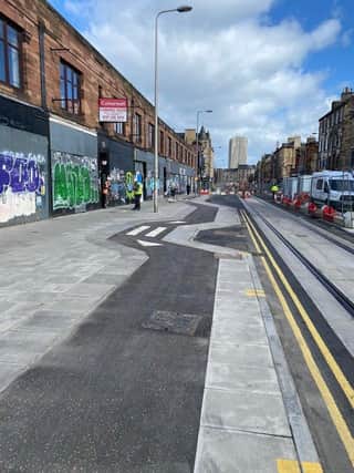 Zig zag cycle pathways on Leith Walk are causing confusion