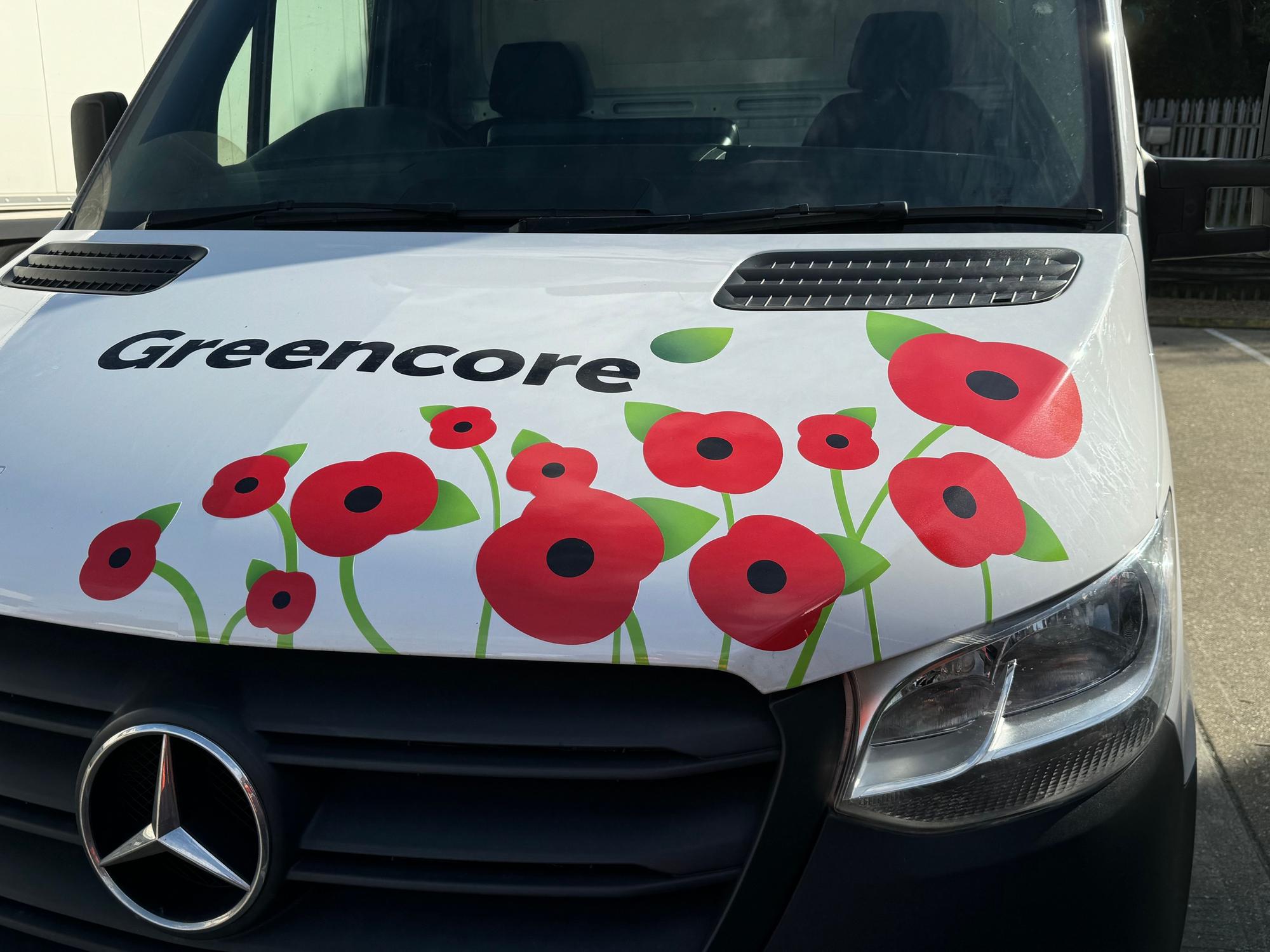 Food firm marks Remembrance Day with poppy-decorated fleet