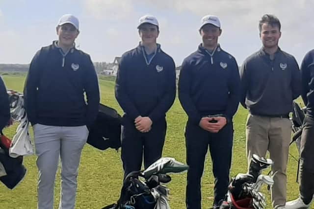 Making a welcome return to the event, Edinburgh Academicals will be represented on Saturday by, from left, Nick Peoples, Hugo Rintoul, Paul Loudon and Jamie Simpson