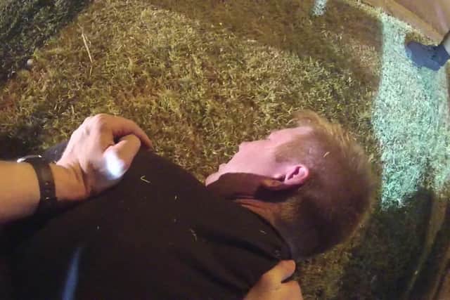 Bodycam footage shows the moment Tony Timpa becomes unresponsive during his arrest (Photo: Dallas Police Force)