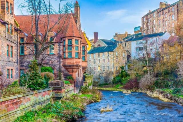 Dean Village is located just a few minutes away from the city centre, righy by the Water of Leith.