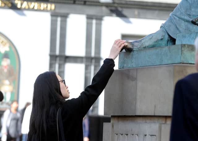 David Hume Statue: Why do people rub the toe of Edinburgh's David Hume statue? 'Lucky toe' ritual, explained (Image credit: Lisa Ferguson/JPIMedia)