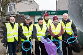 ​The new litter picking group turned out for the first time last Thursday.