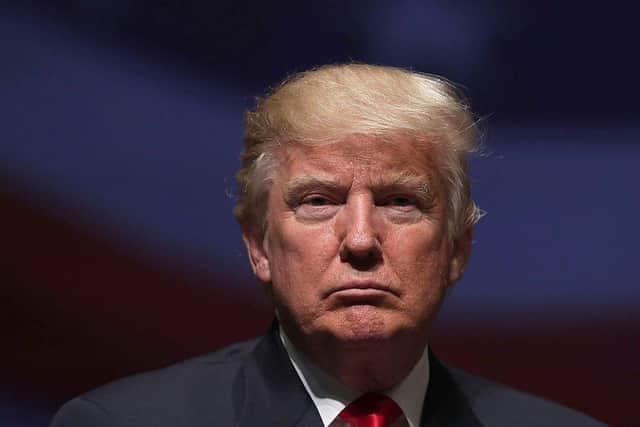 Donald Trump later claimed his question suggesting disinfectant could be injected into the body, which could cause death, had been 'sarcastic' (Picture: Alex Wong/Getty Images)