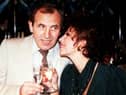 Joan Collins and Leonard Rossiter entertained the public with their slapstick comedy Cinzano adverts (Picture: PA)