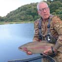 Billy Wilson from Armadale with his 17.5lb trout at Bowden Springs