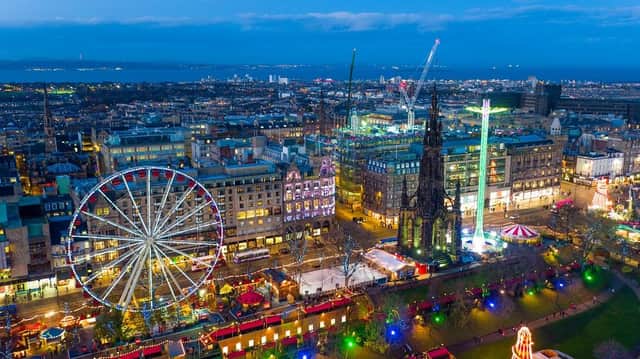 More than 2.6 million people flocked to the Christmas attractions in Princes Street Gardens last year. Picture: Tim Edgeler