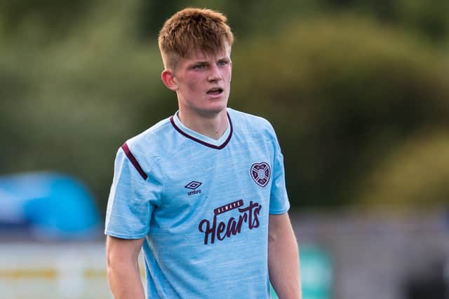 Teenager Finlay Pollock is pushing for game time at Hearts.