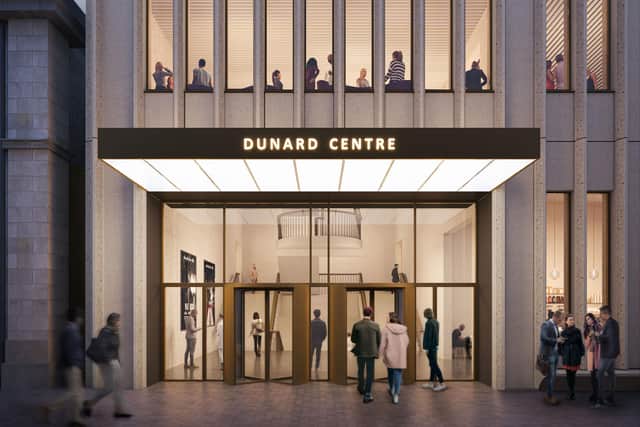 The southern entrance to the proposed new Dunard Centre concert hall in Edinburgh's New Town.