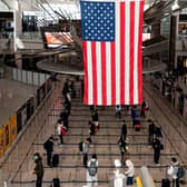 Strictestrictions on travel to the US from the UK remain in place (Getty Images)