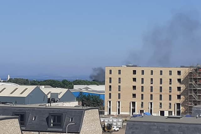 Smoke coming from Seafield Road on Tuesday (Photo: Sam Shedden).