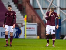 Hearts fans were unhappy with their team's performance in defeat to Raith Rovers. Picture: SNS
