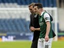 Alan Stubbs and John McGinn pictured after Hibs defeated Dundee United in the Scottish Cup semi-final