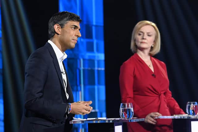 Rishi Sunak and Liz Truss should put aside their differences and work together on energy price crisis (Picture: Jonathan Hordle / ITV via Getty Images)