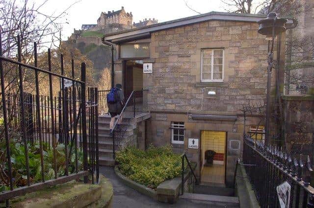 The number of public toilets in Edinburgh has gradually fallen over the years