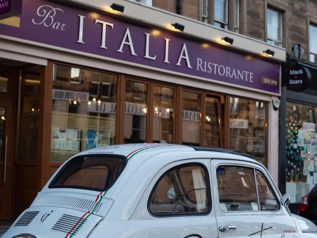 Found in the bustling Lothian Road, Bar Italia is a family-run Italian restaurant serving a range of pizza, pasta seafood, and meat dishes.