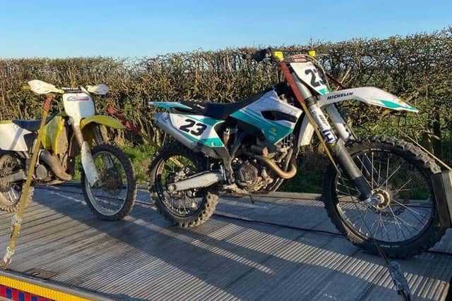 Police Scotland officers have seized a number of off-road bikes after damage was reported across the Lothians