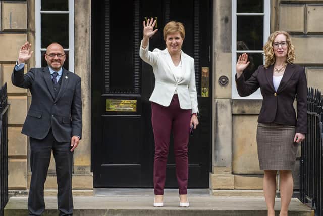 Nicola Sturgeon and the new Green ministers, Patrick Harvie and Lorna Slater, need to focus on helping the country recover from Covid (Picture: Lisa Ferguson)