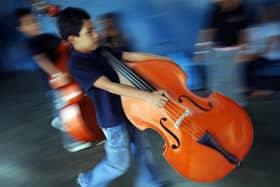 Opportunities for pupils to try out instruments have been 'severely limited' by the Covid pandemic  (Picture: Juan Barreto/AFP via Getty Images)