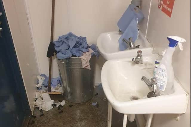 Images taken recently at the site appear to suggest toilet facilities are not being regularly cleaned.