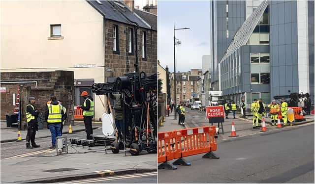 Much of Anansi Boys is being shot at Leith's First Stage Studios, but on Tuesday film crews and extras were spotted around Torphichen Street and Canning Street in the city centre as filming continued.