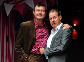 Grant Stott and Andy Gray made their Fringe debut together in 2013 in the show Kiss Me Honey, Honey, by Philip Meeks. Pic Ian Rutherford