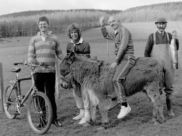 Reiver activity holidays launch with Selkirk tourism board, February 1988.