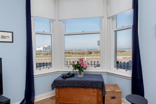 Across the road from Granton Beach, this property offers fantastic views of the Firth of Forth.