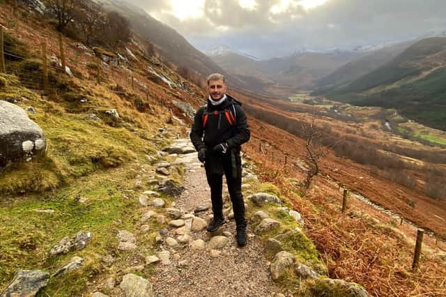 Taman will take on the West Highland Way this January to raise money for a range of men's health charities
