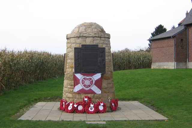 The war memorial at Contalmaison.