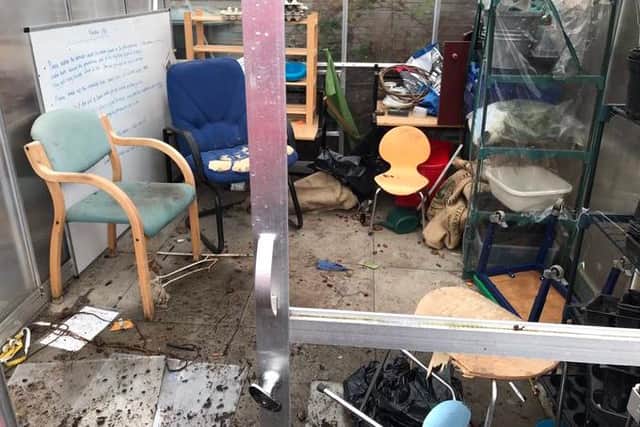 'We will need lots of help to repair them': Primary School left devastated as greenhouses vandalised