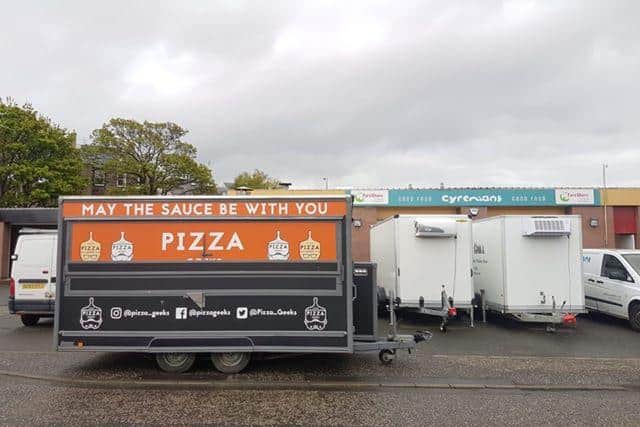The shop have set up their food truck to ensure social distancing