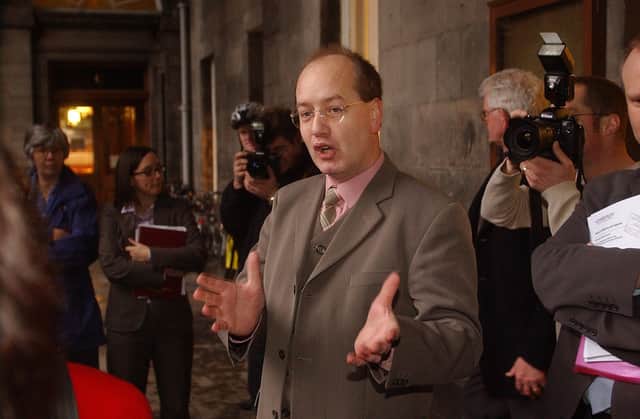 The then Edinburgh Council leader Donald Anderson at City Chambers in 2003